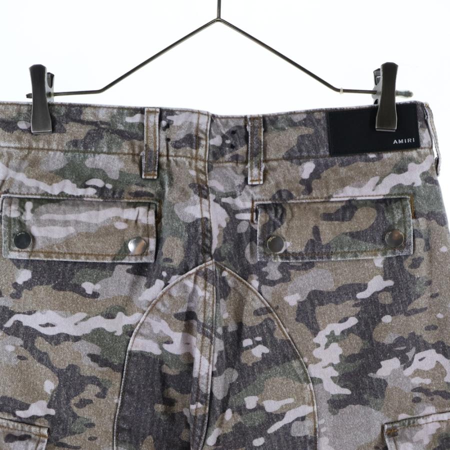 AMIRI（アミリ） M65 CARGO KICK FLARE カモフラ ロゴプレート付き