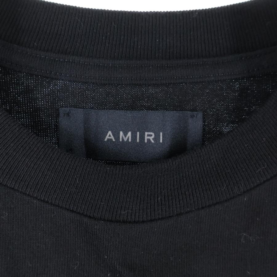 AMIRI（アミリ） ロゴ ラインストーン 半袖Tシャツ カットソー