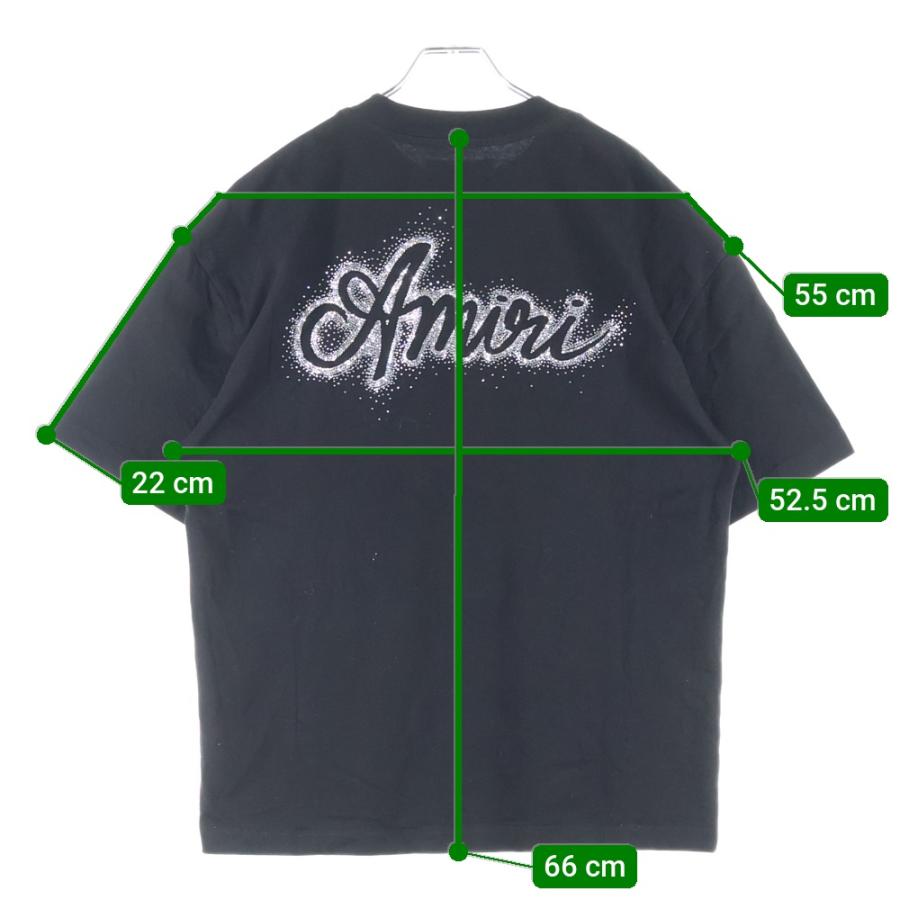 Amiri ラインストーン アミリ ラインストーンロゴTシャツ ブラック (AMIRI/Tシャツ