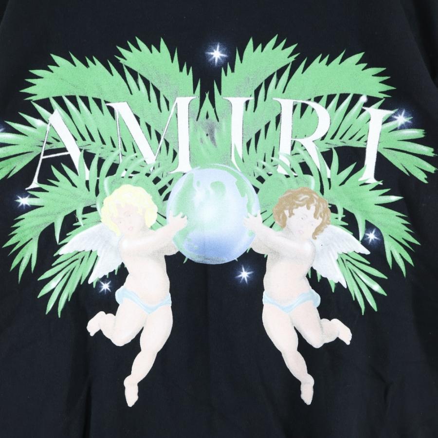 AMIRI（アミリ） エンジェルプリント 半袖Tシャツ カットソー ブラック
