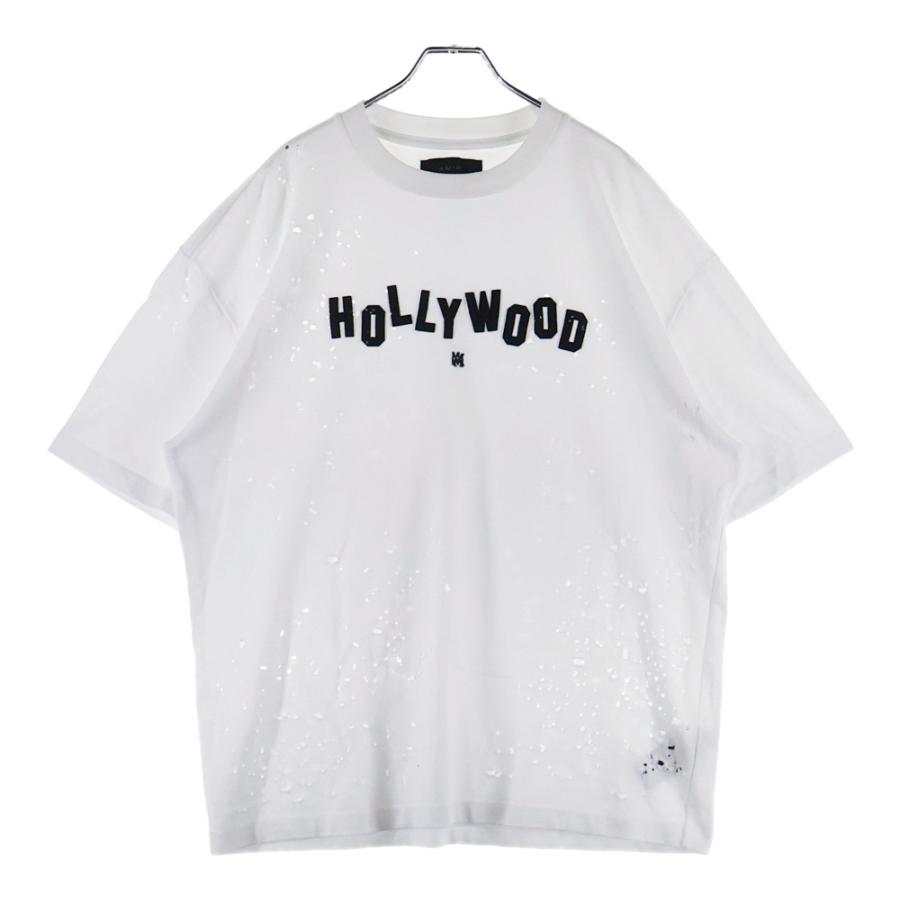 AMIRI（アミリ） ショットガン加工 ハリウッド MAロゴ 半袖Tシャツ