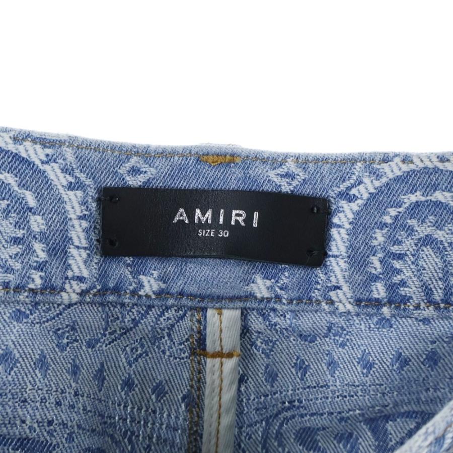 AMIRI（アミリ） バンダナ 総柄 デニム ショーツ ハーフパンツ