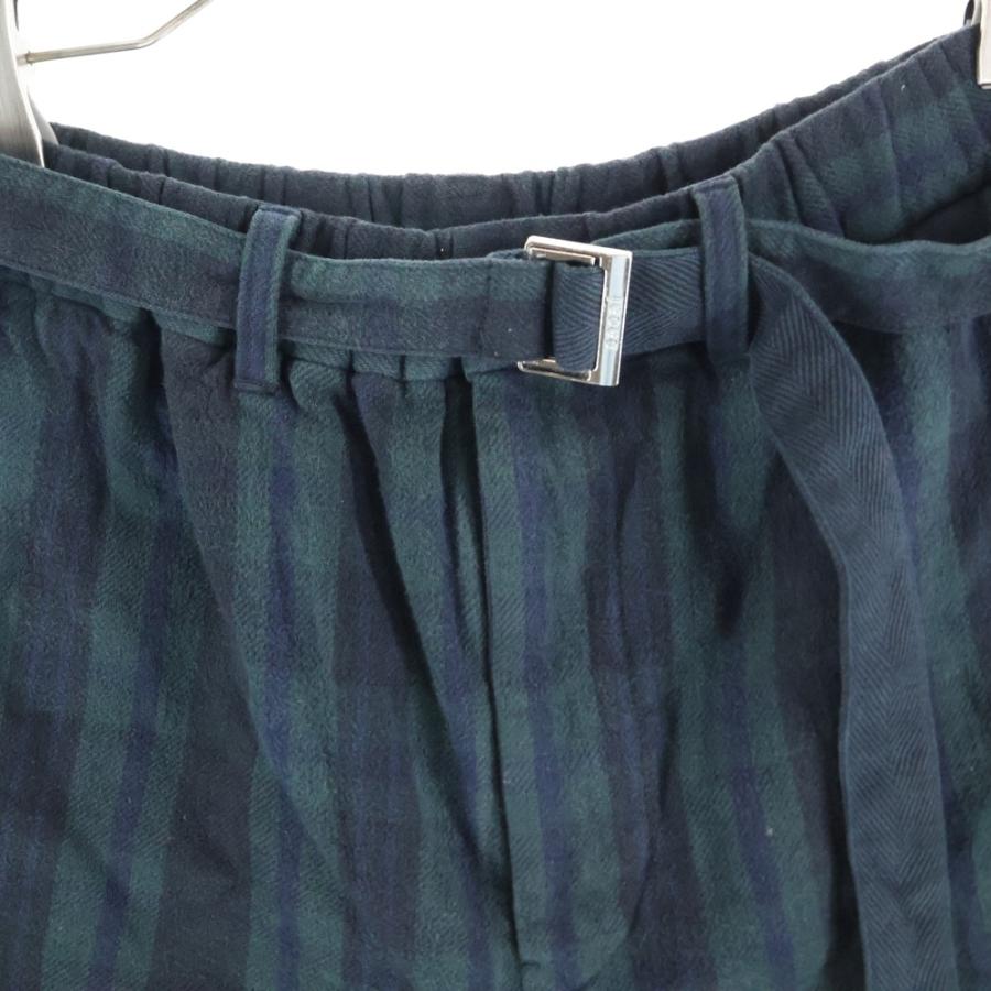 sacai（サカイ） 24AW Plaid Pants ベルテッドレイヤードチェック