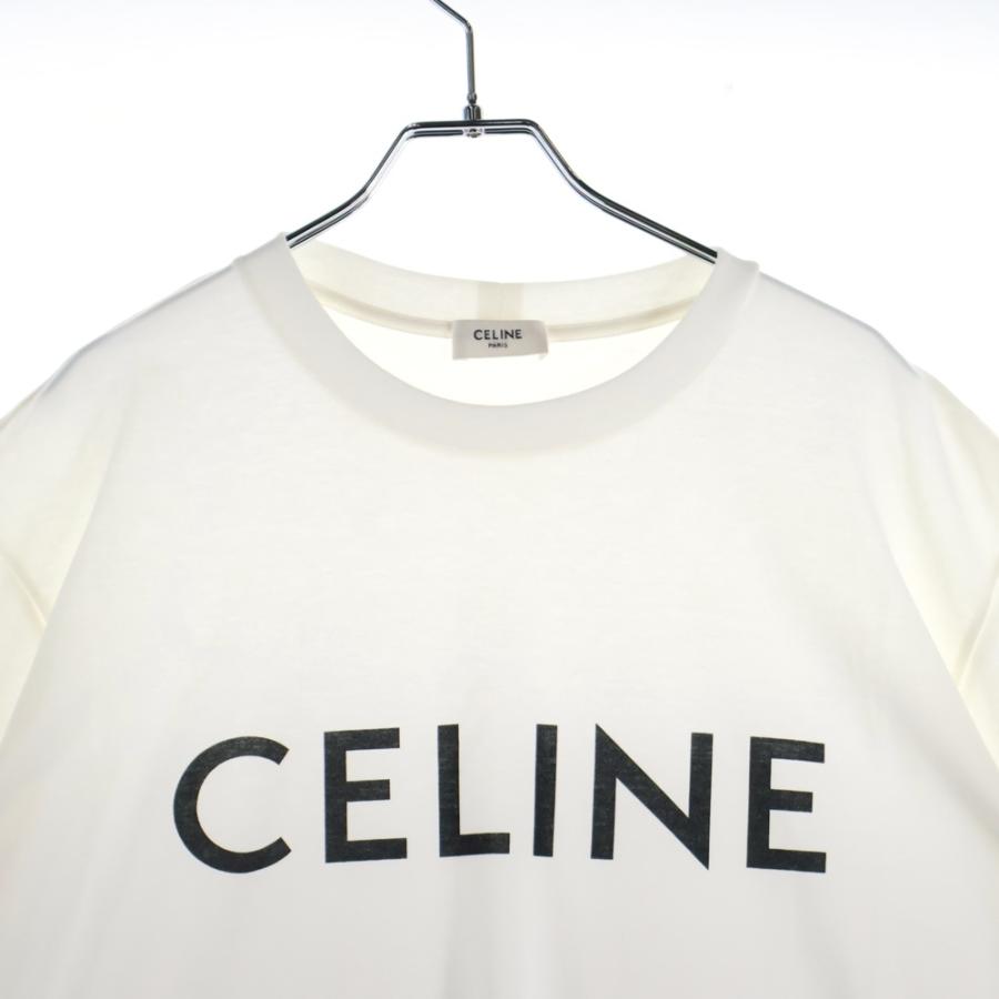 CELINE セリーヌ ルーズフィットロゴプリント半袖Tシャツ カットソー