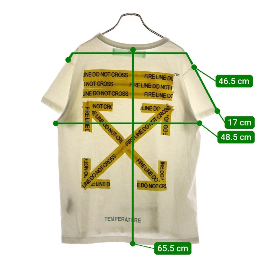 OFF-WHITE オフホワイト ロゴプリント 半袖Tシャツカットソー ホワイト 