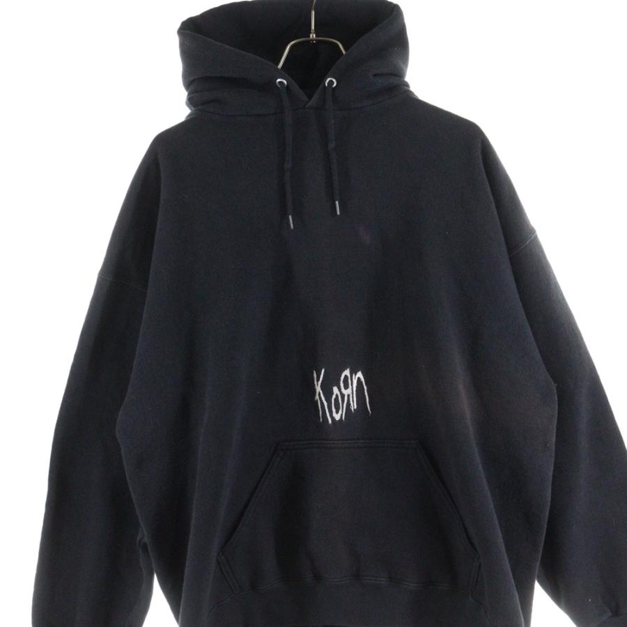 VINTAGE ヴィンテージ 90S KORN LOGO EMBROIDERY HOODIE ロゴ刺繍 プル