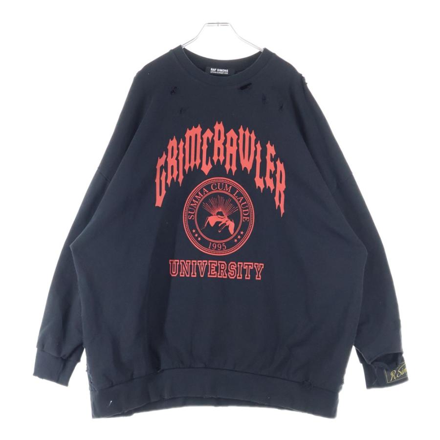 RAF SIMONS（ラフ シモンズ） 22SS DESTROYED CREWNECK デストロイ