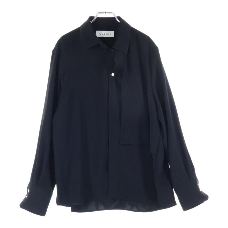 CULLNI（クルニ） 25SS Dry Double Satin Asymmetrical Long Sleeve