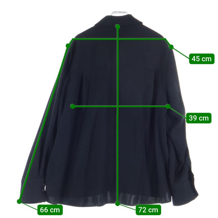 CULLNI（クルニ） 25SS Dry Double Satin Asymmetrical Long Sleeve