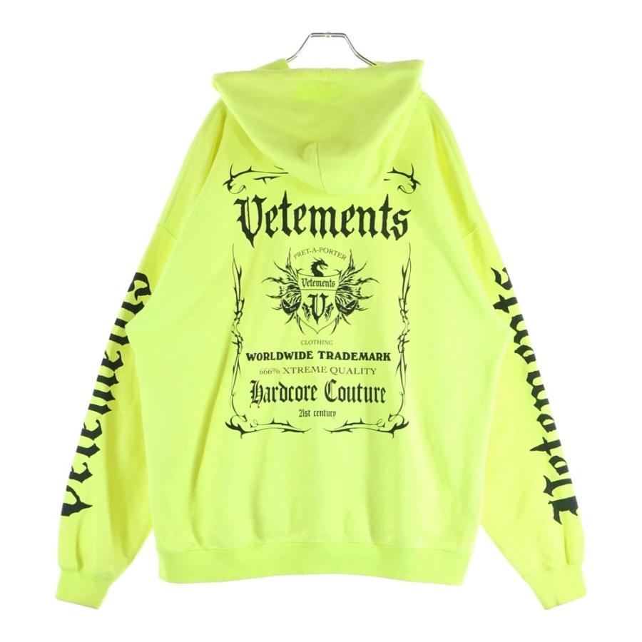 VETEMENTS（ヴェトモン） 21AW BLACK LABEL Logo Hoodie ロゴ