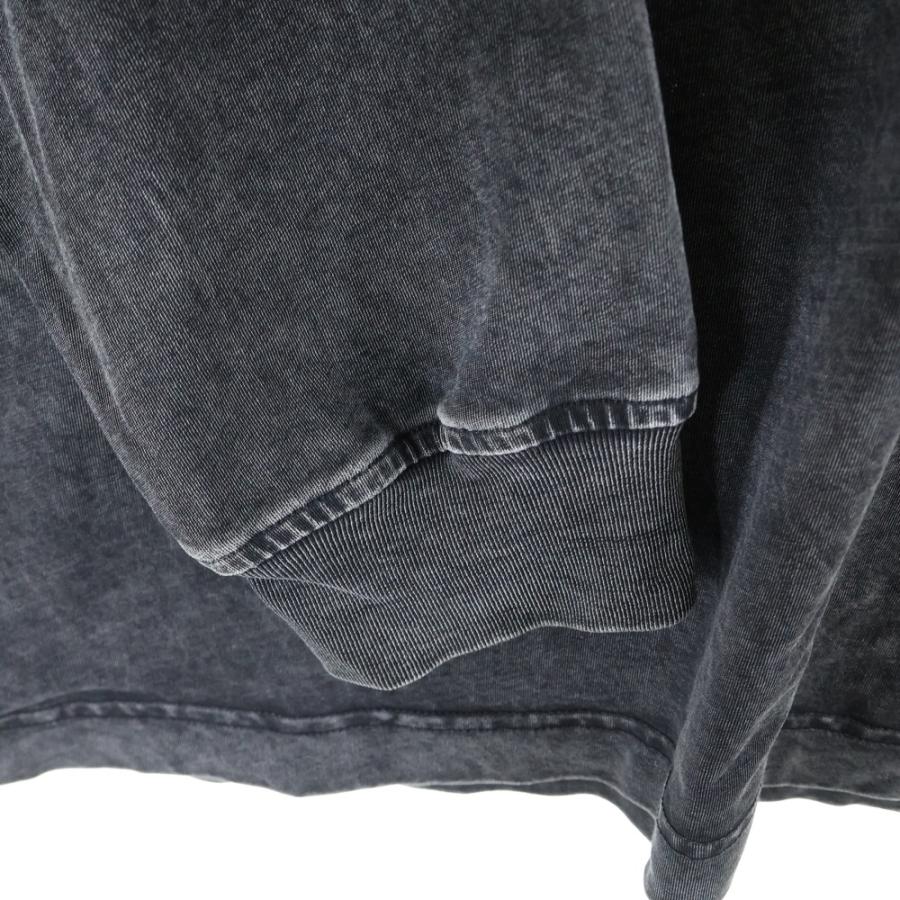 alexanderwang ダークグレー 長袖カットソー alexanderwang（アレキサンダー・ワン） ロゴプリント長袖カットソー