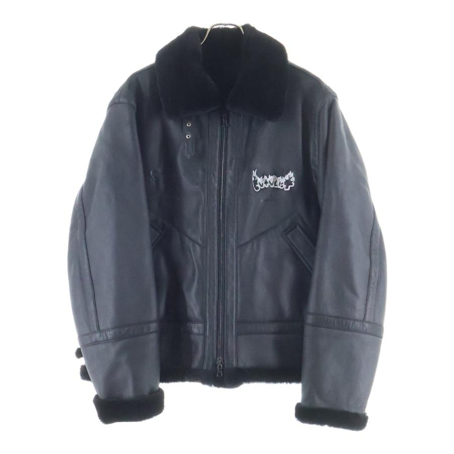 cvtvlist カタリスト Logo Embroidery Shearling Jacket ロゴ刺繍