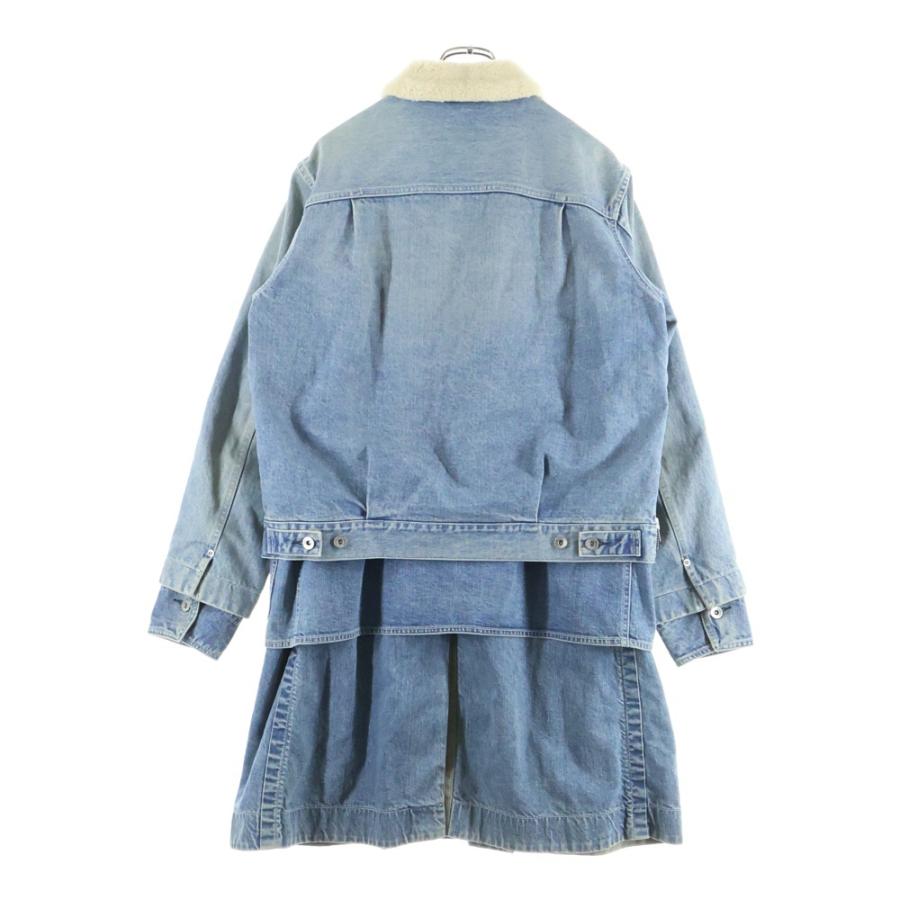 sacai（サカイ） 20AW Denim Layerd Boa Jacket デニムレイヤード ボア
