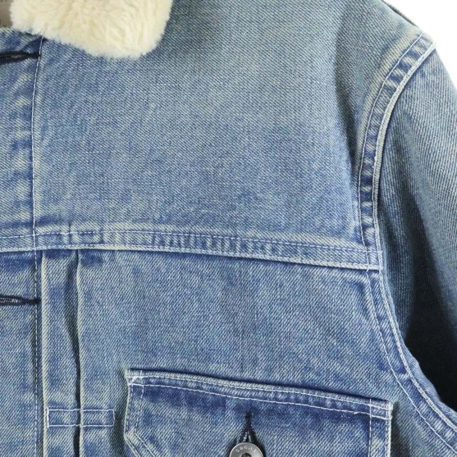 sacai（サカイ） 20AW Denim Layerd Boa Jacket デニムレイヤード ボア