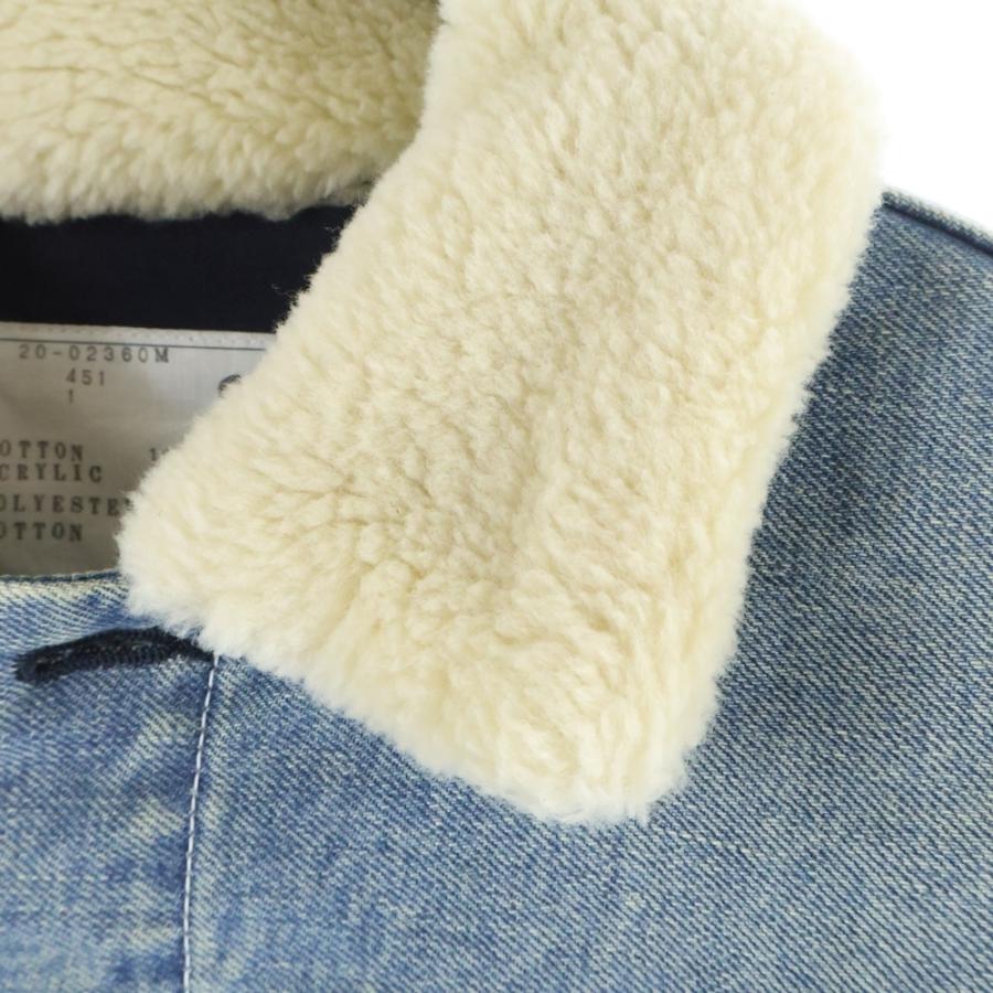 sacai サカイ　ボア　デニム　コート Yahoo!オークション - 吉沢亮着 Sacai サカイ BOA DENIM COAT ボアデニ