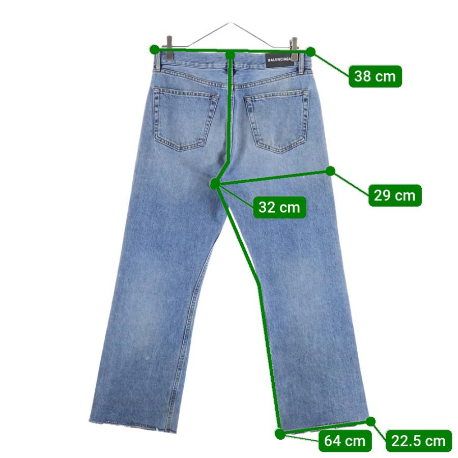 BALENCIAGA バレンシアガ ストレートデニムパンツ ワンウォッシュ　31 BALENCIAGA（バレンシアガ） ストレートデニムパンツ インディゴ