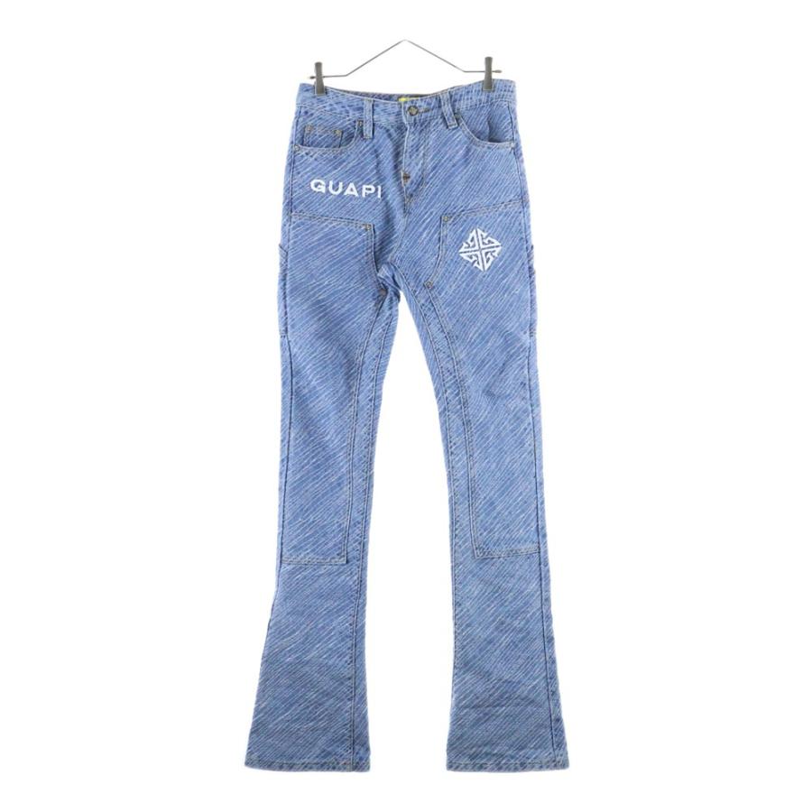 GUAPI グアピ FLARED DENIM ダブルニーフレアデニム インディゴ