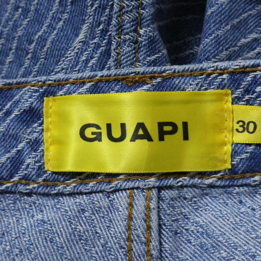 GUAPI グアピ FLARED DENIM ダブルニーフレアデニム インディゴ