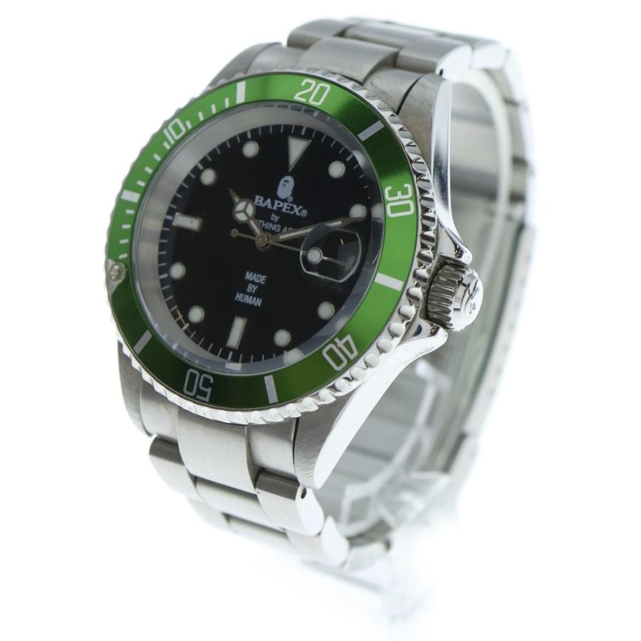 初期　BAPEX サブマリーナタイプ　BATHING APE ア ベイシング エイプ®の時計コレクションから新作、ブラックやコンビ