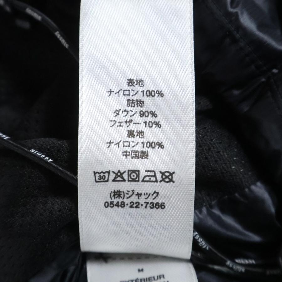 Stussy 800フィルダウンジャケット グレー/ブラック XLサイズ STUSSY（ステューシー） 800 FILL DOWN JACKET 800 フィル ジップ