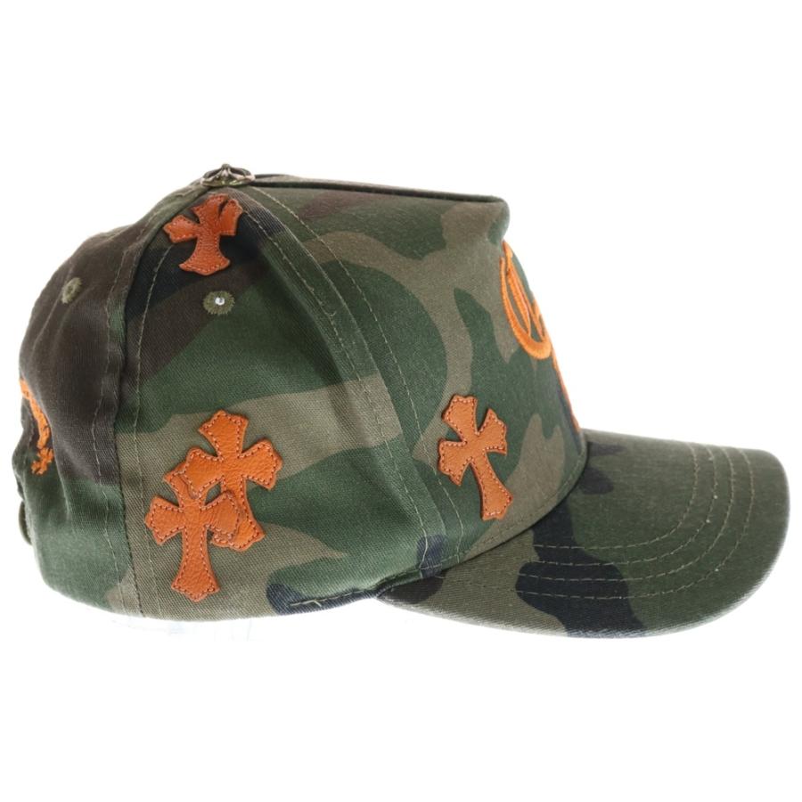 【希少カラー】CHROME HEARTS ch クロスパッチ キャップ 黒 黄 CHROME HEARTS（クロムハーツ） CH HAT CH刺繍 クロスパッチ ベース