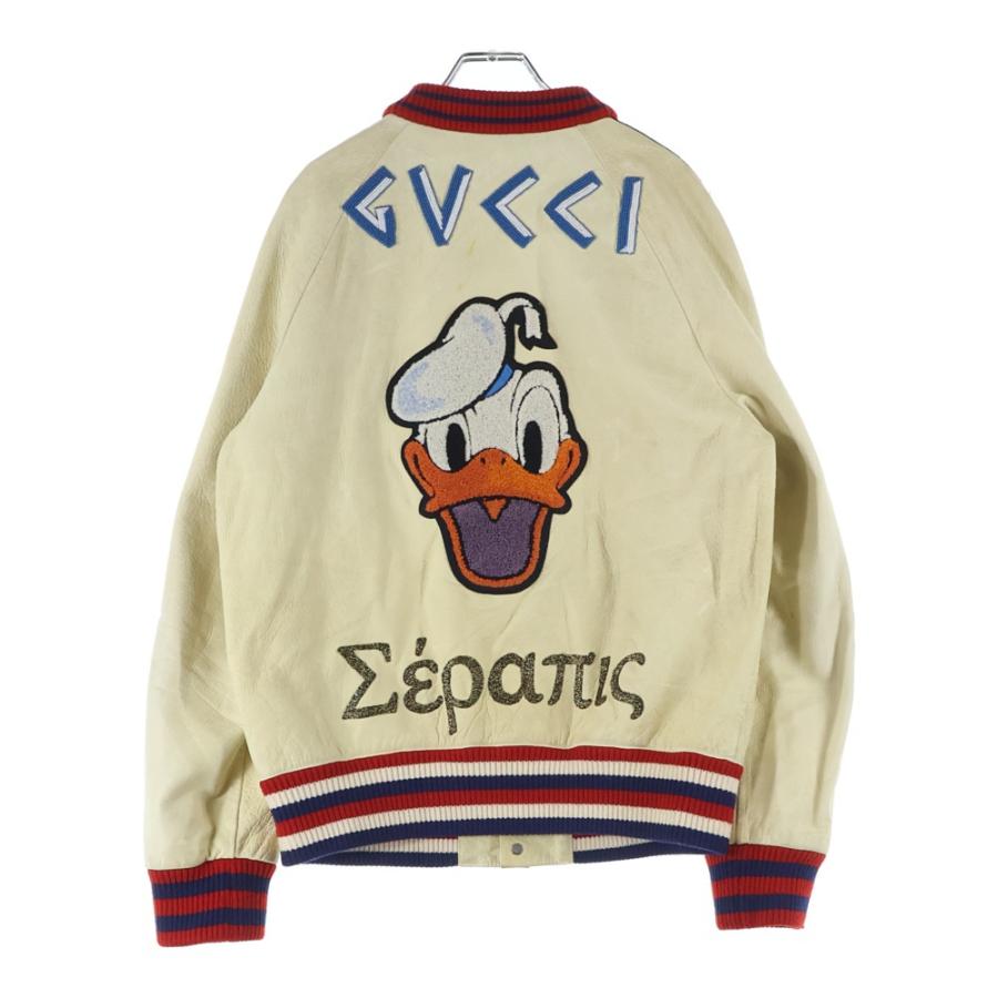 GUCCI（グッチ） ×DISNEY ドナルド レザースタジャン ジャケット