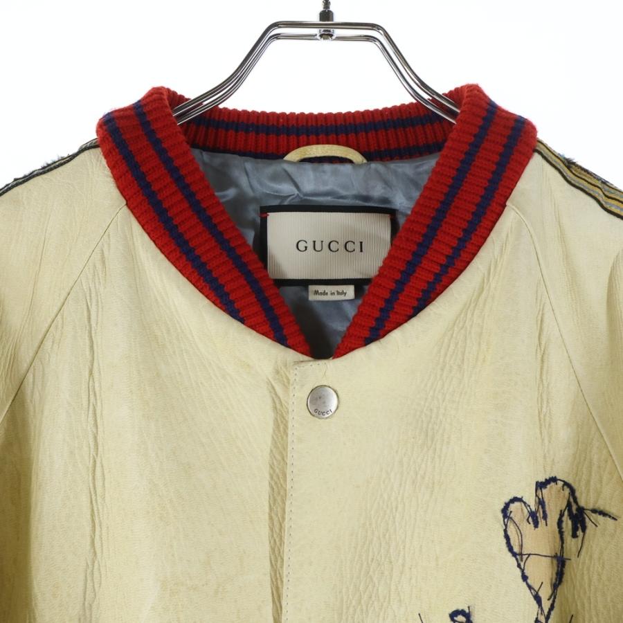 Gucci ドナルドダックレザージャケット GUCCI（グッチ） ×DISNEY ドナルド レザースタジャン ジャケット