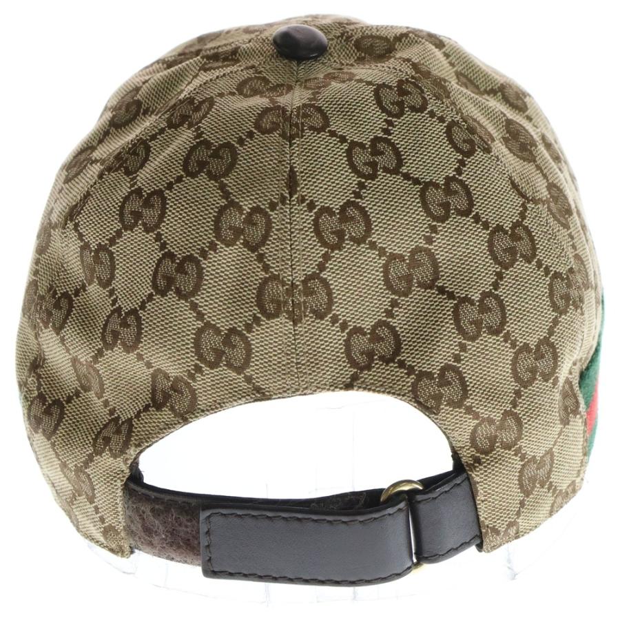 GUCCI（グッチ） GGキャンバス シェリーライン キャップ 帽子 ベージュ