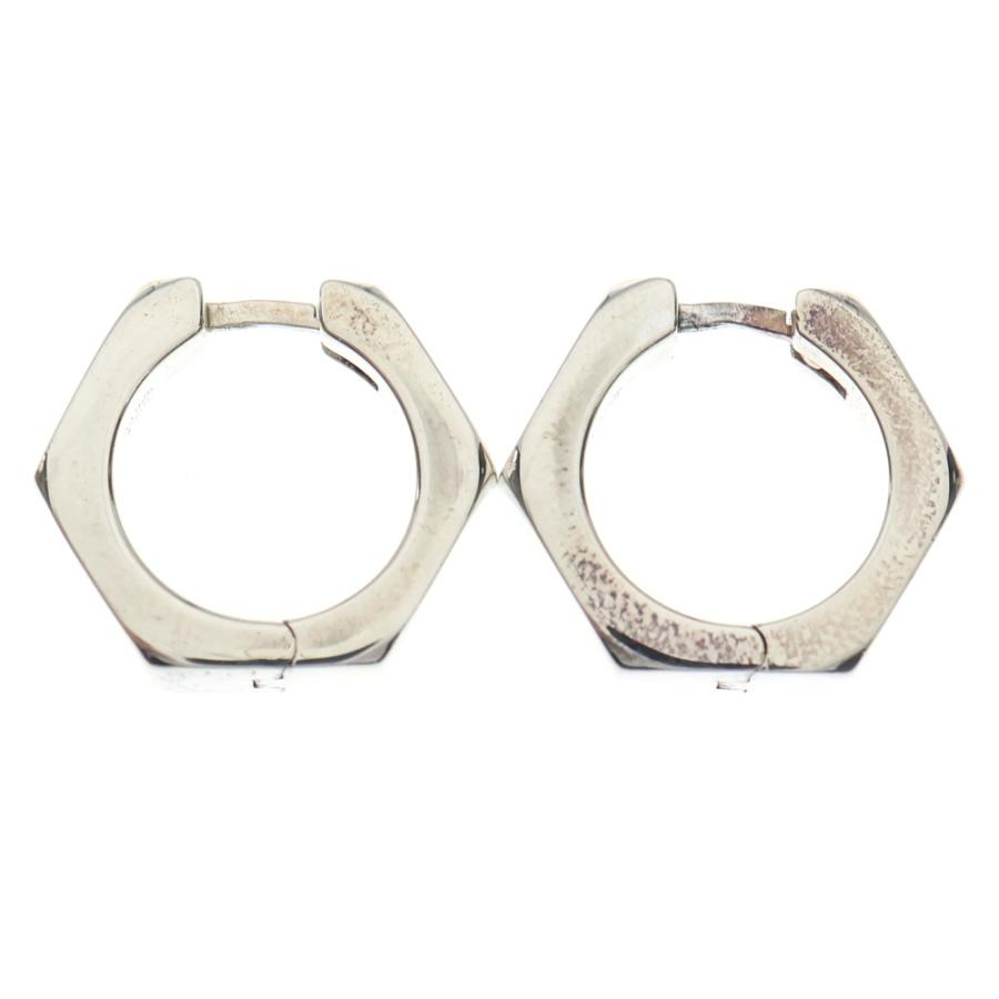 GUCCI（グッチ） トレードマークピアス ロゴ刻印入りピアス シルバー