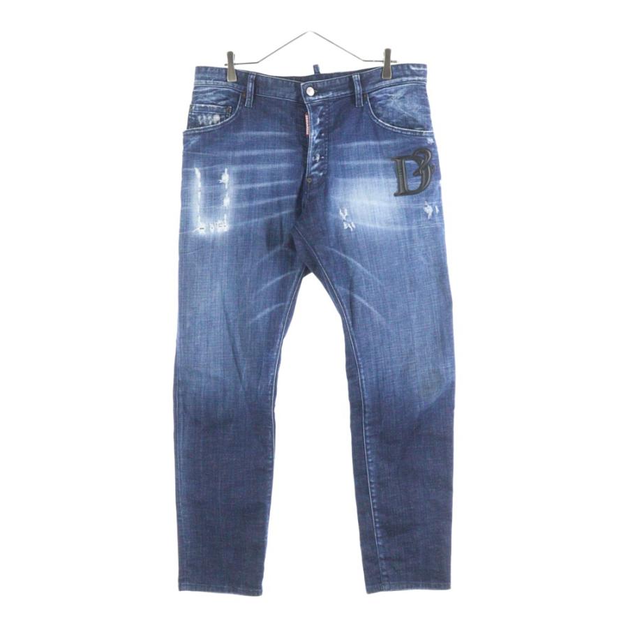 DSQUARED2 Tシャツ Sサイズ & スキニーデニム 42-44相当 DSQUARED2 (ディースクエアード) ワンポイントハート 長袖 シャツ