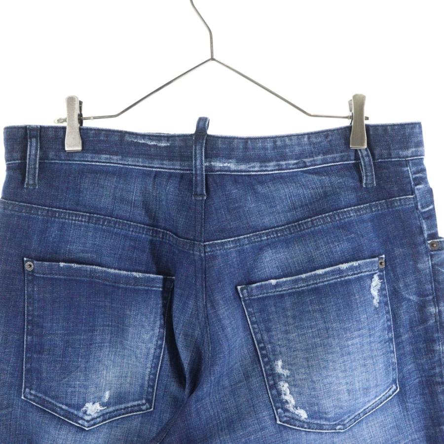 DSQUARED2（ディースクエアード） D2レザーパッチ スキニージーンズ