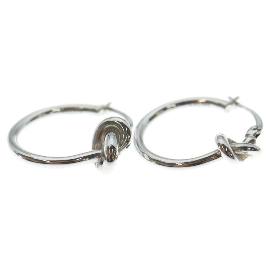 CELINE（セリーヌ） ノットスモール フープピアス シルバー : BRING