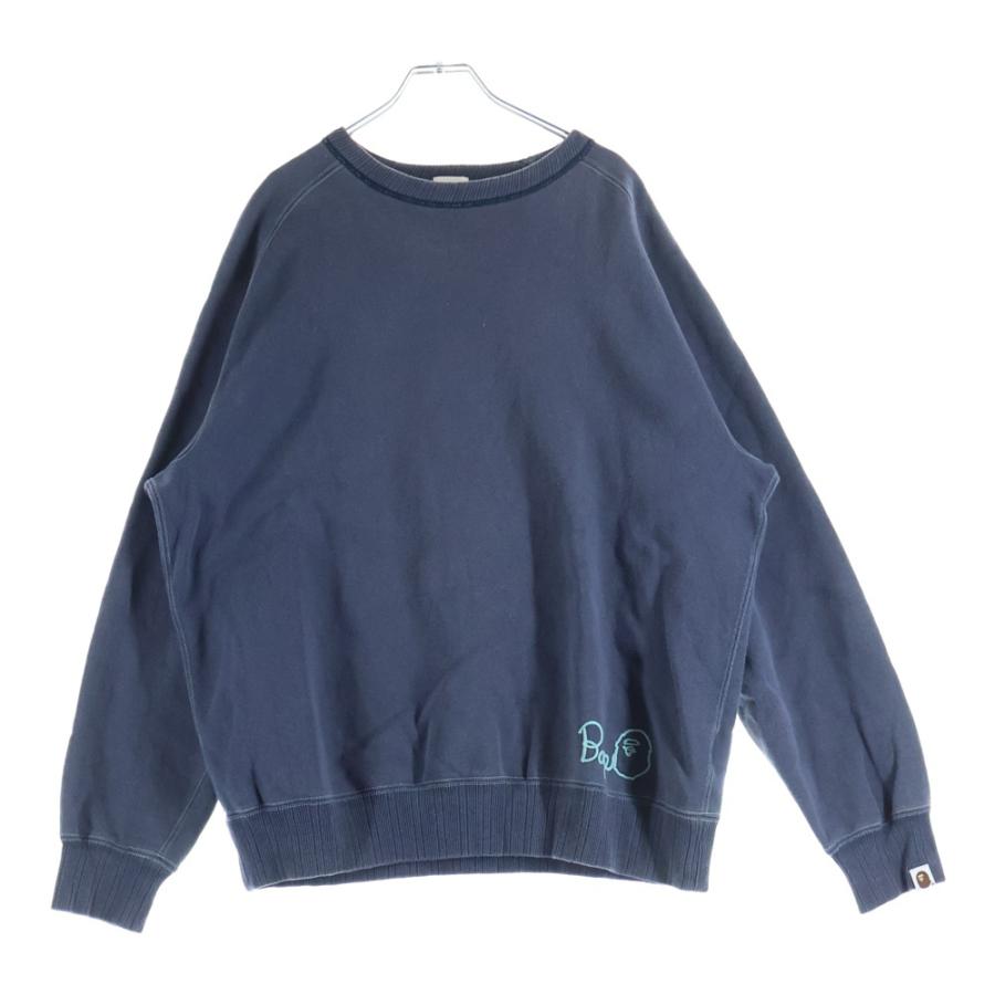 A BATHING APE（アベイシングエイプ） 90s バッグ刺繍クルーネック 