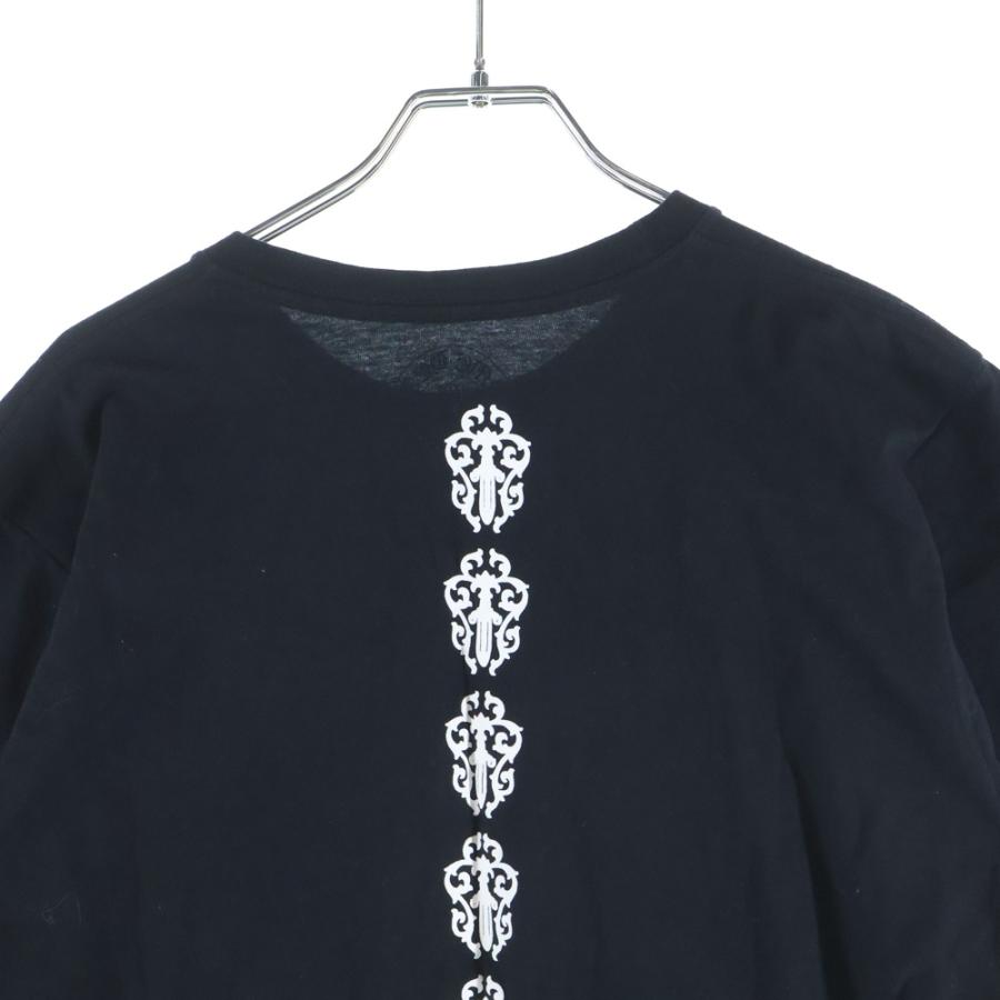 クロムハーツ Tシャツ ヴァインダガー 白×黒 CHROME HEARTS（クロムハーツ） DAGGER Tee フロント ヴァインダガー