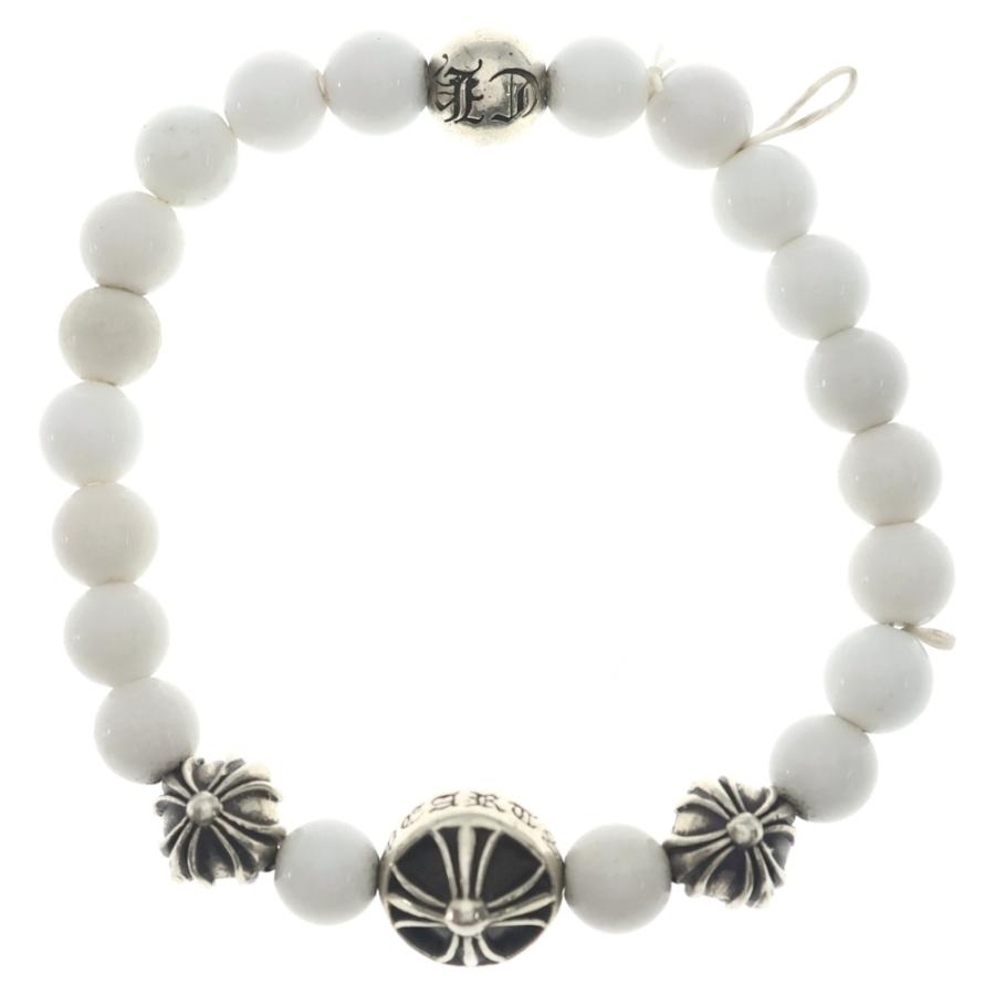 CHROME HEARTS（クロムハーツ） 8mm BEAD ビーズブレスレット ホワイト