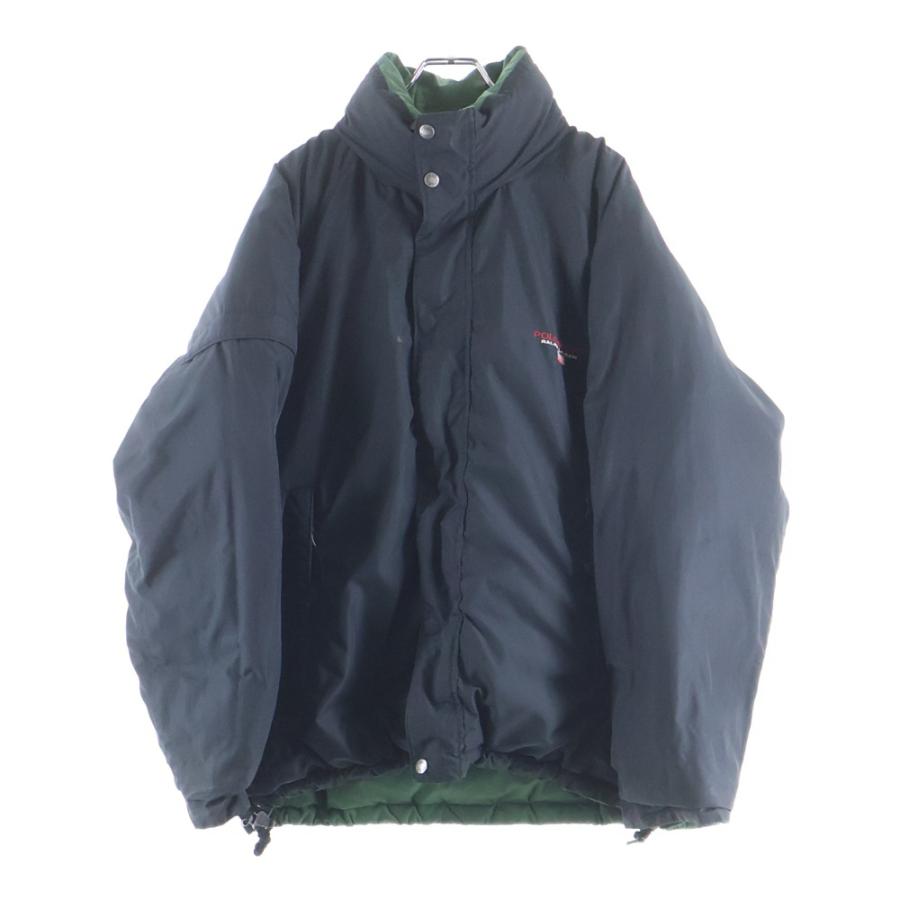 Polo by Ralph Laurenリバーシブルダウン ネイビー＆ブラック POLO RALPH LAUREN / ポロ ラルフローレン 650フィルパワー 牛革