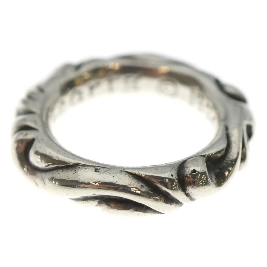 クロムハーツ　リング　シルバーバングル　3点 極美品▽CHROME HEARTS クロムハーツ スクロールバンドリング 925 指輪