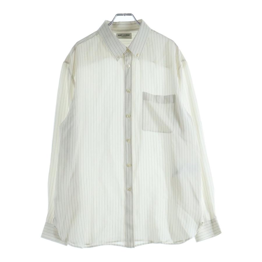 SAINT LAURENT PARIS サンローランパリ 24SS SILK SHIRT シルク長袖 