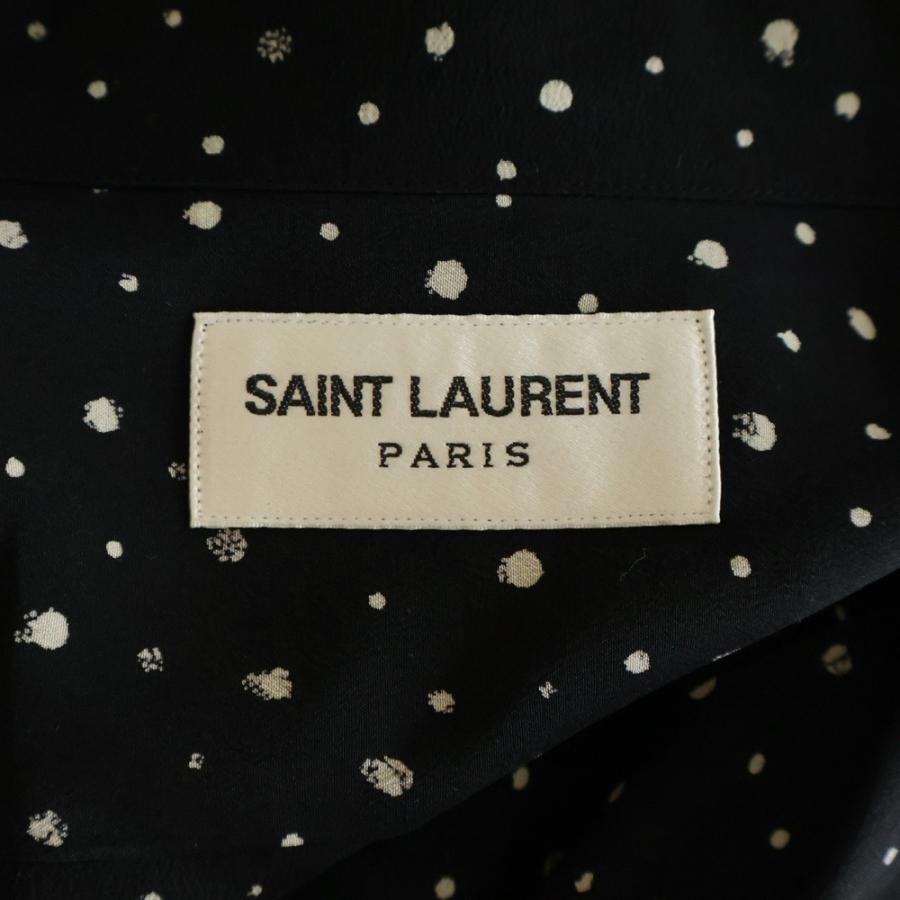 SAINT LAURENT PARIS サンローランパリ 20SS ドット総柄 シルク