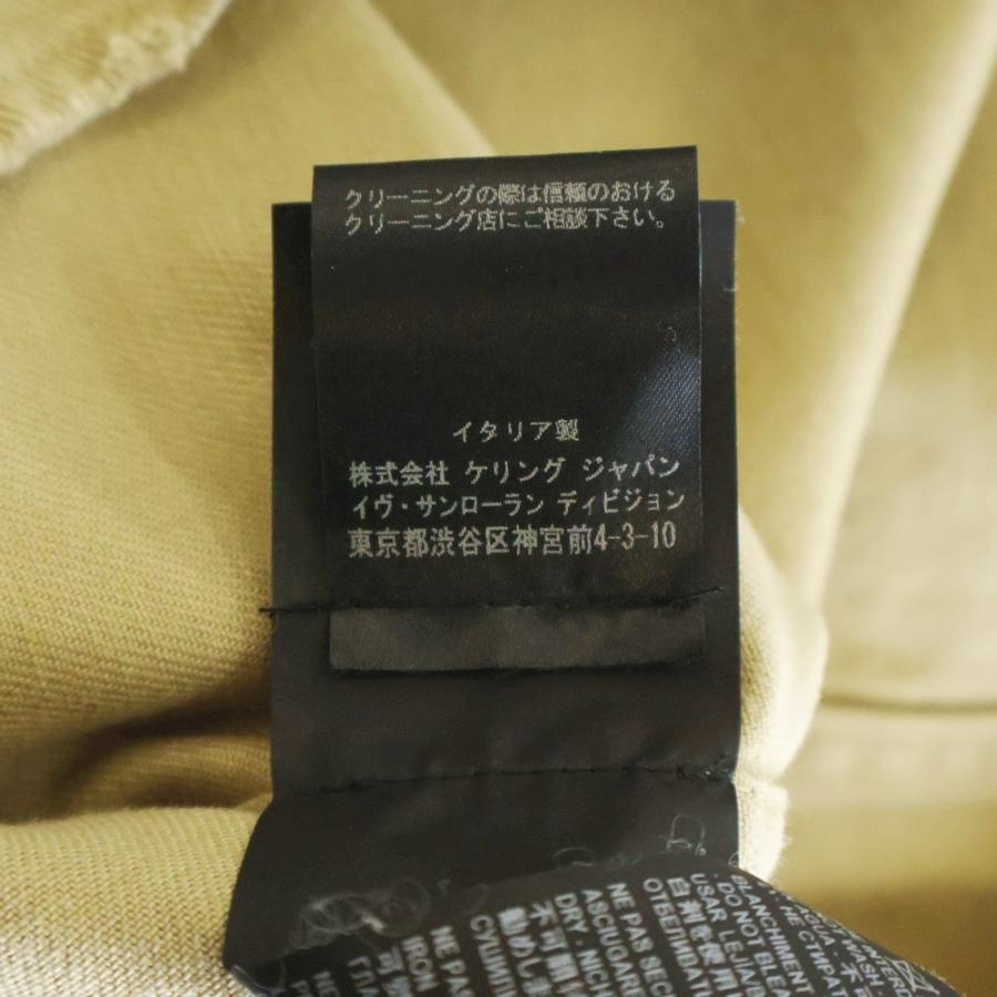 SAINT LAURENT PARIS サンローランパリ コットンギャバジン ミリタリー