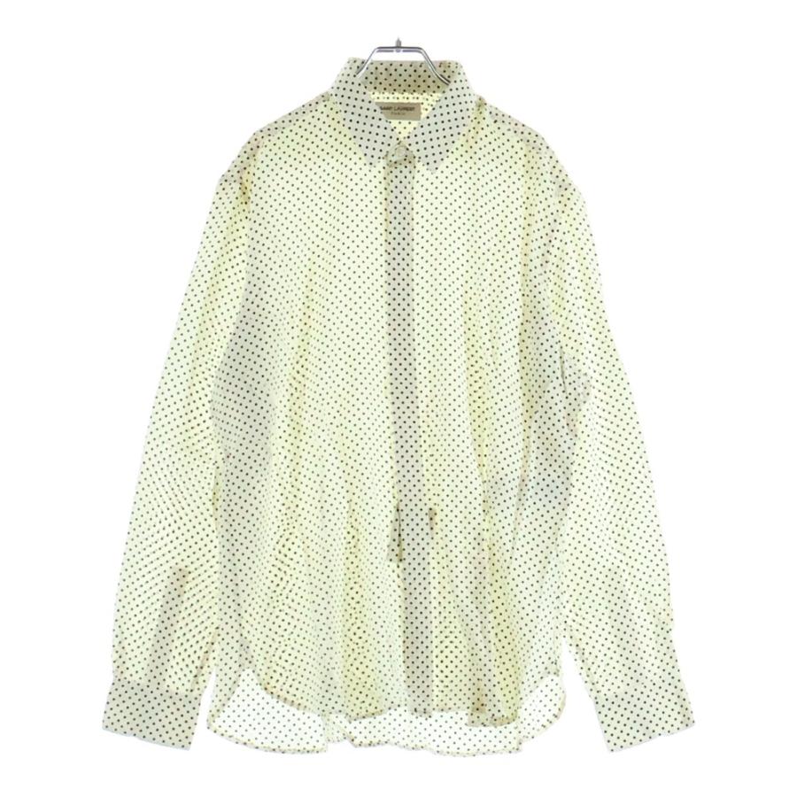 SAINT LAURENT PARIS サンローランパリ 23AW ポルカドットシルクイヴ