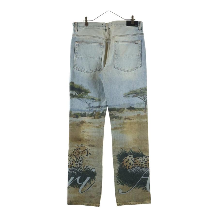 AMIRI デニムパンツ サイズ30 刺繍 AMIRI（アミリ） SAFARI STRAIGHT JEAN サファリ チータープリント