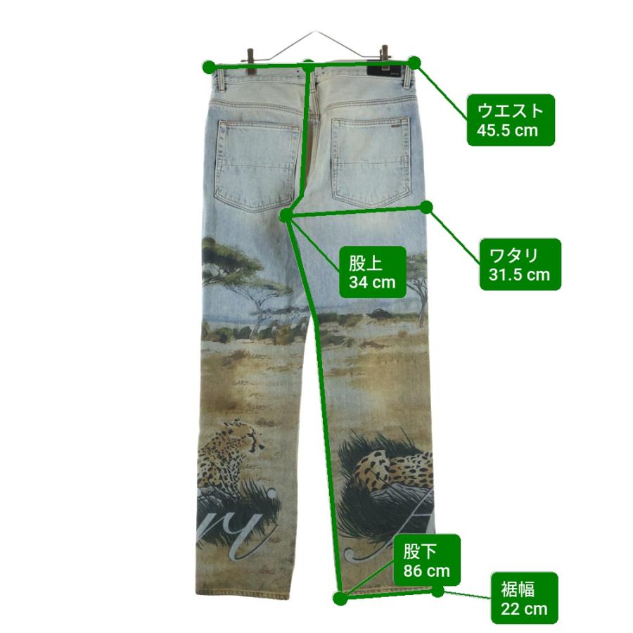 AMIRI（アミリ） SAFARI STRAIGHT JEAN サファリ チータープリント