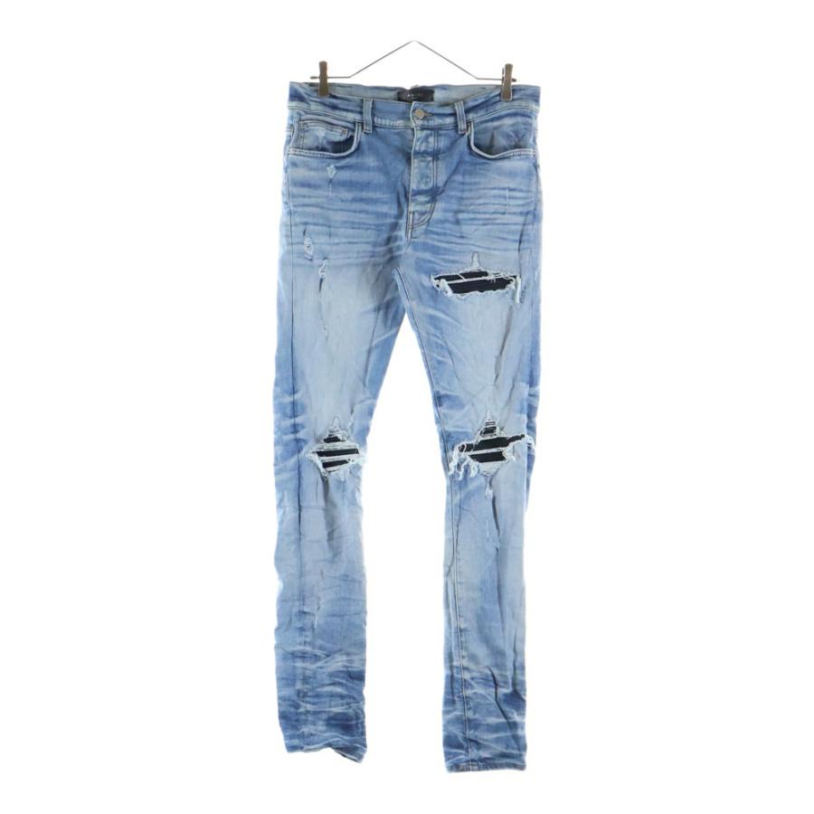 AMIRI（アミリ） MX1 クラッシュ加工 レザーリペア 蛇腹 バイカー