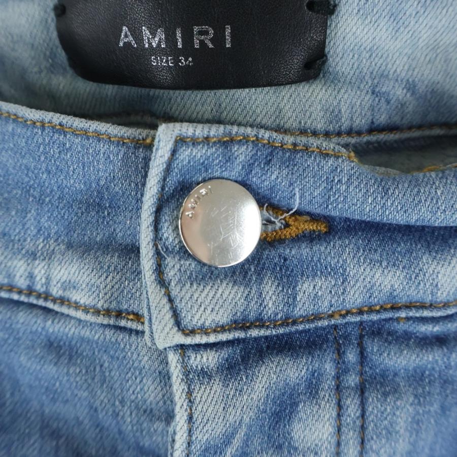 AMIRI（アミリ） MX1 クラッシュ加工 レザーリペア 蛇腹 バイカー