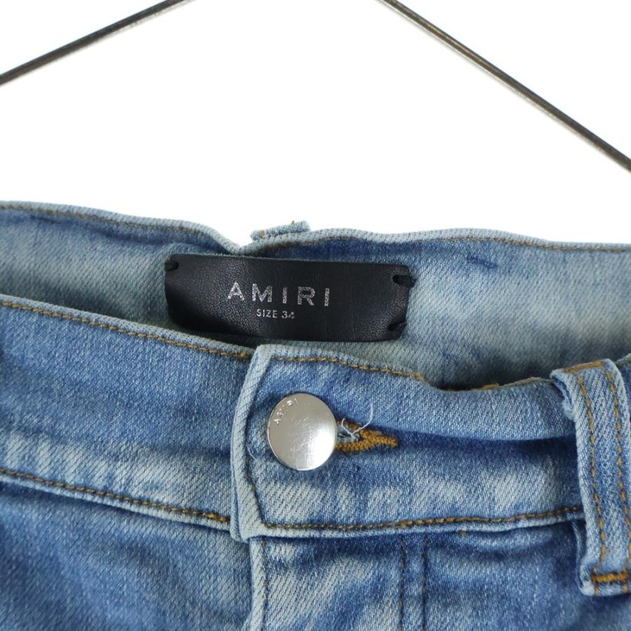 AMIRI（アミリ） MX1 クラッシュ加工 レザーリペア 蛇腹 バイカー