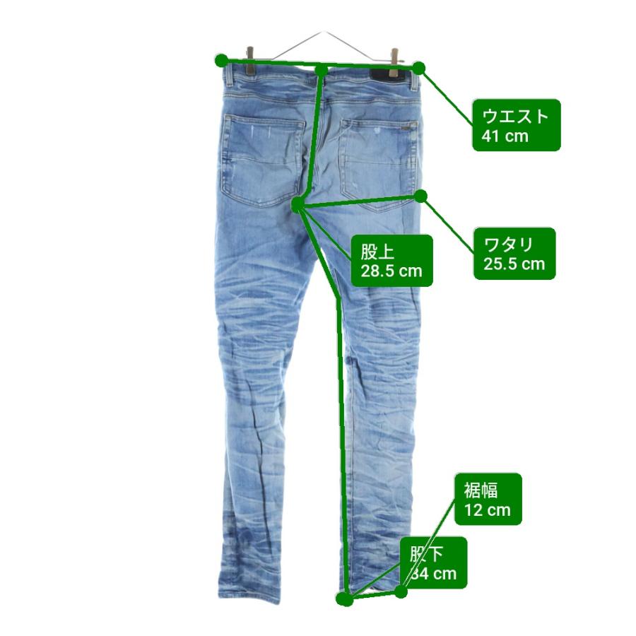 AMIRI（アミリ） MX1 クラッシュ加工 レザーリペア 蛇腹 バイカー