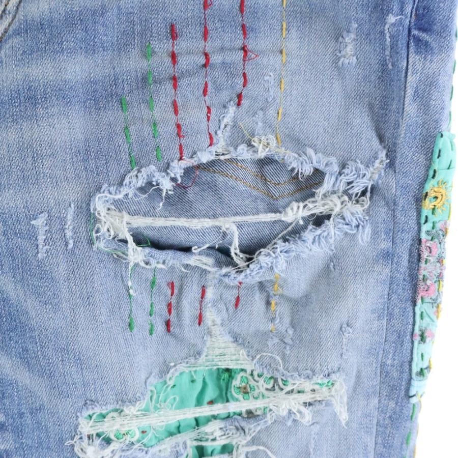 AMIRI（アミリ） QUILT ART PATCH パッチワーク スキニーデニムパンツ
