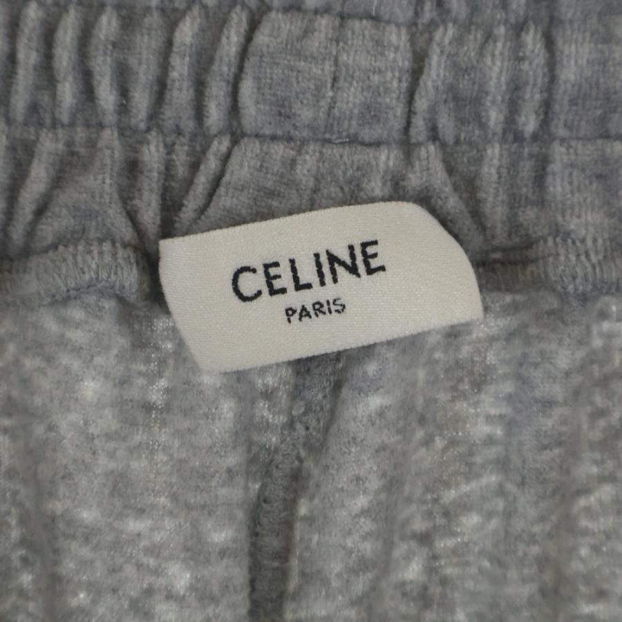 CELINE セリーヌ ベルベット トラックスーツパンツ グレー RP0770F08 09GB_6