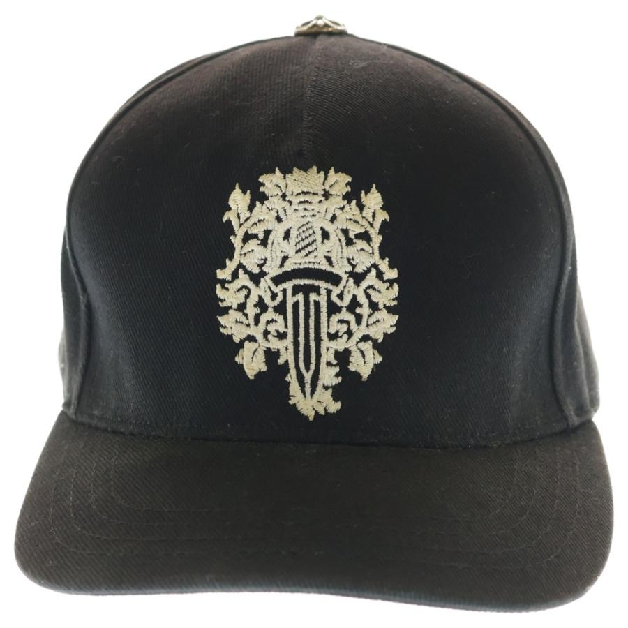 Chrome Hearts TRUCKER CAP ダガー刺繍レザーストラップ CHROME HEARTS クロムハーツ ダガー刺繍 トラッカーキャップ デニム